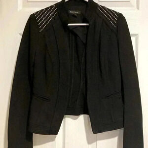 White House Black Market Women’s Blazer Jacket w/ Sequins Black Sz. 2